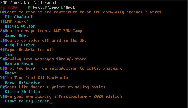 Screenshot of EMFInfo running on MS-DOS